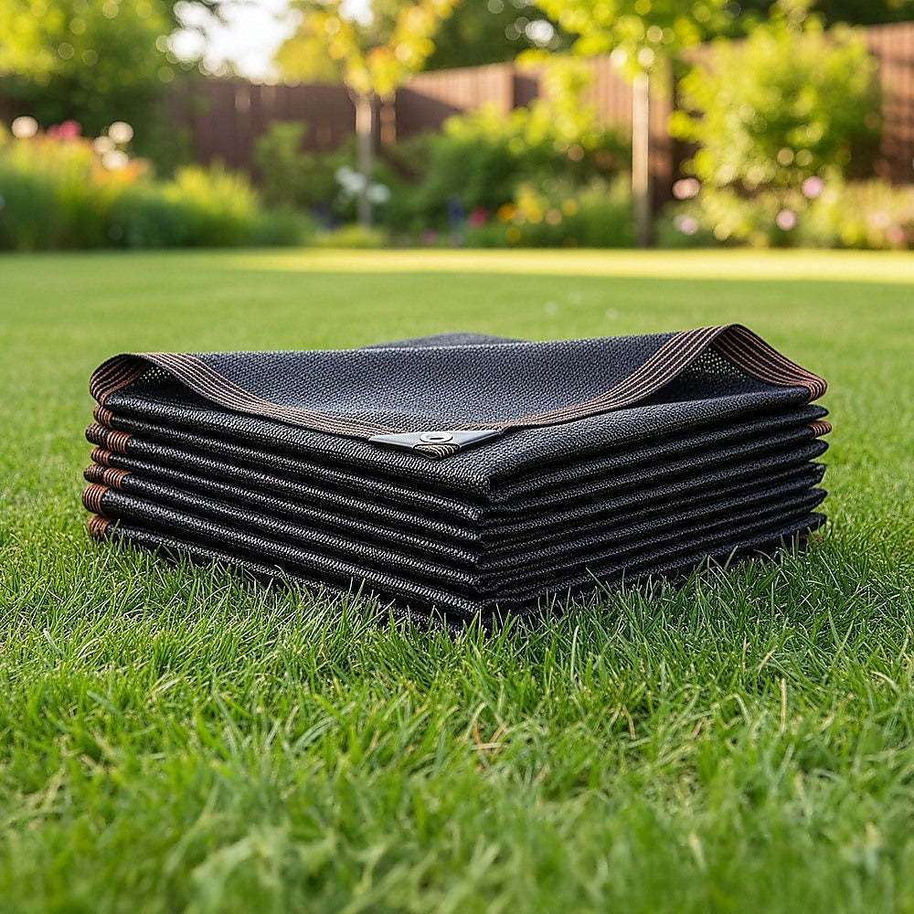 15m x 2m Fence Windscreen Privacy Screen Shade Cover Black Fabric Mesh Garden 3