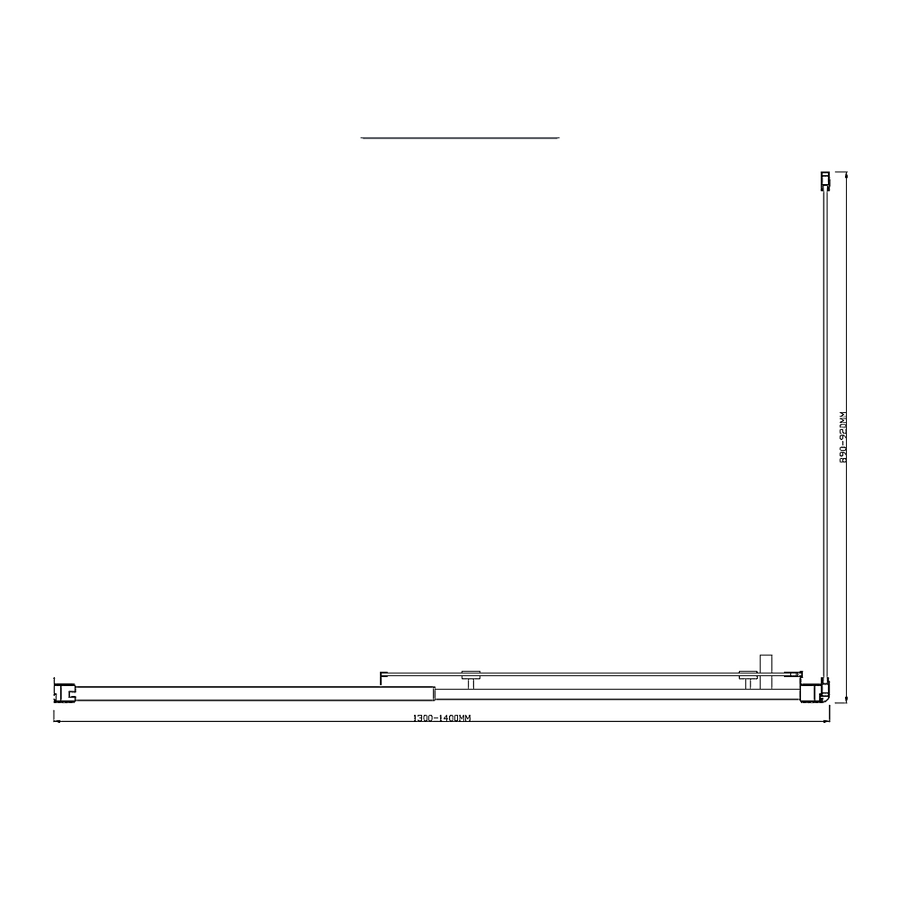 Adjustable 1400x920mm Single Door Corner Sliding Glass Shower Screen in Chrome 11