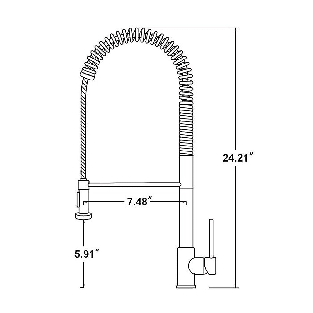 Basin Mixer Pull-Out Kitchen Tap Faucet Laundry Sink 4