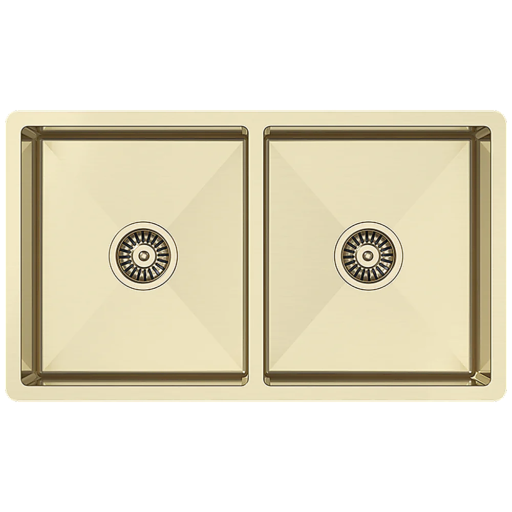 775x450mm Handmade Stainless Steel Undermount / Topmount Kitchen Laundry Sink with Waste