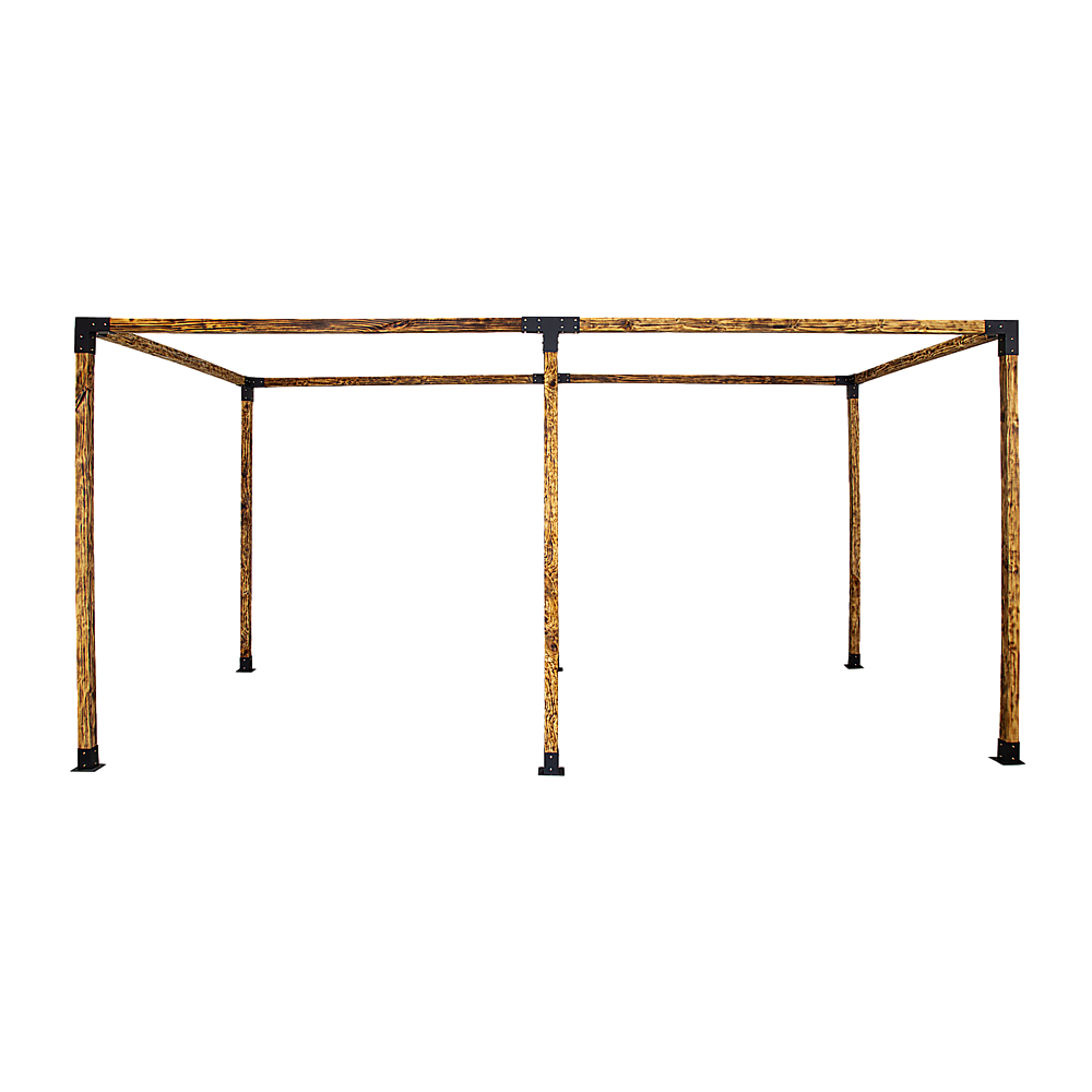 Roof Pergola Gazebo Shed Matte Black Steel Brackets DIY Kits 9