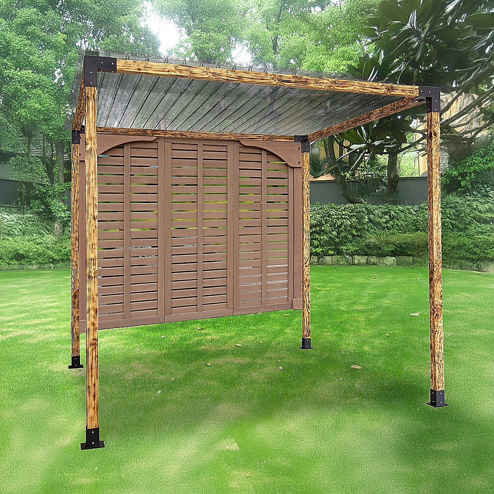 Roof Pergola Gazebo Shed Matte Black Steel Brackets DIY Kits 10