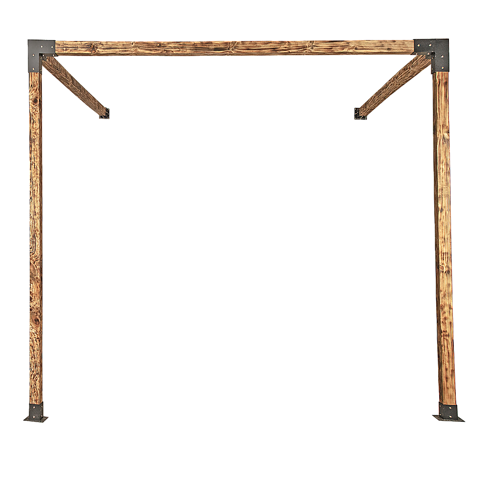 Roof Pergola Gazebo Shed Matte Black Steel Brackets DIY Kits 9