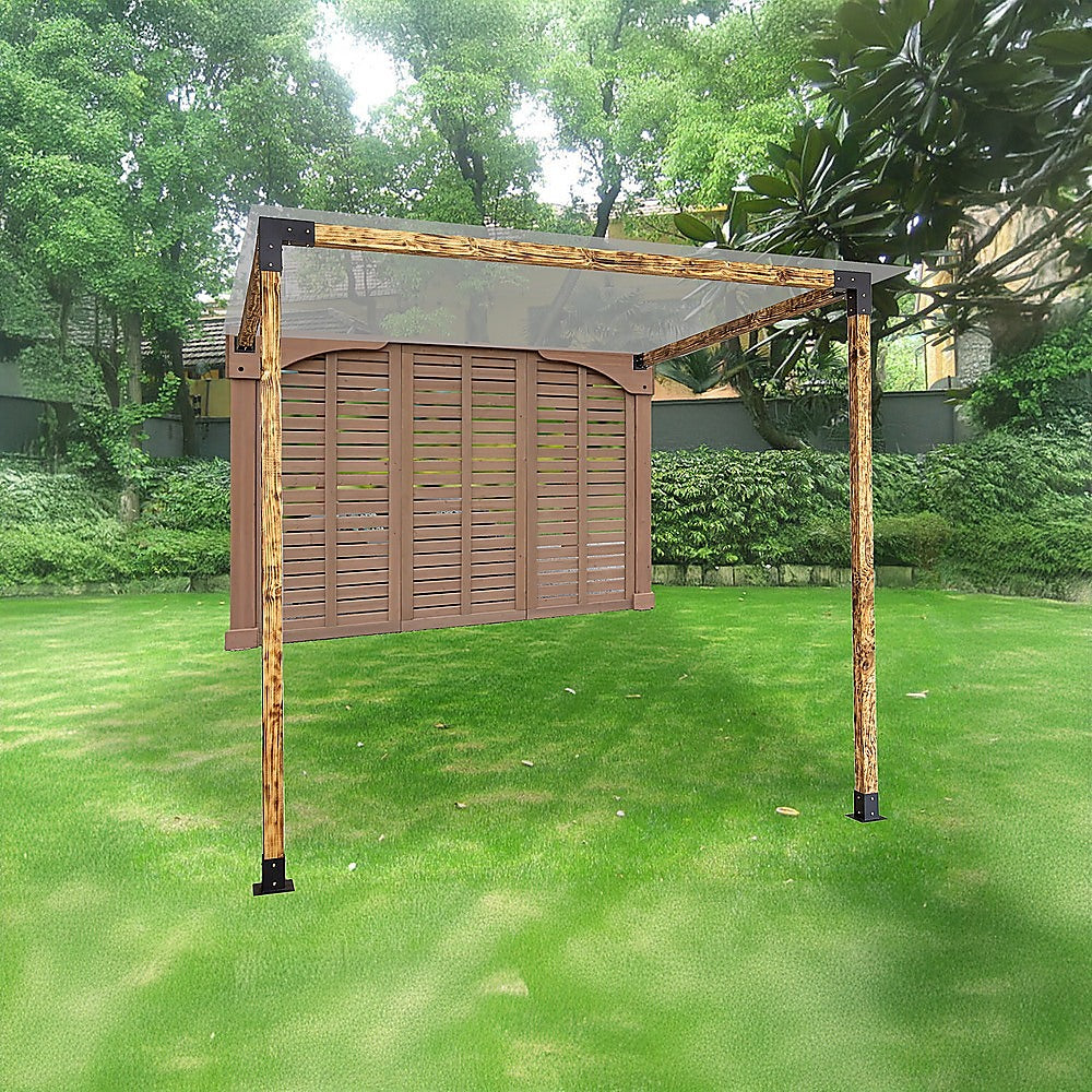Roof Pergola Gazebo Shed Matte Black Steel Brackets DIY Kits 10
