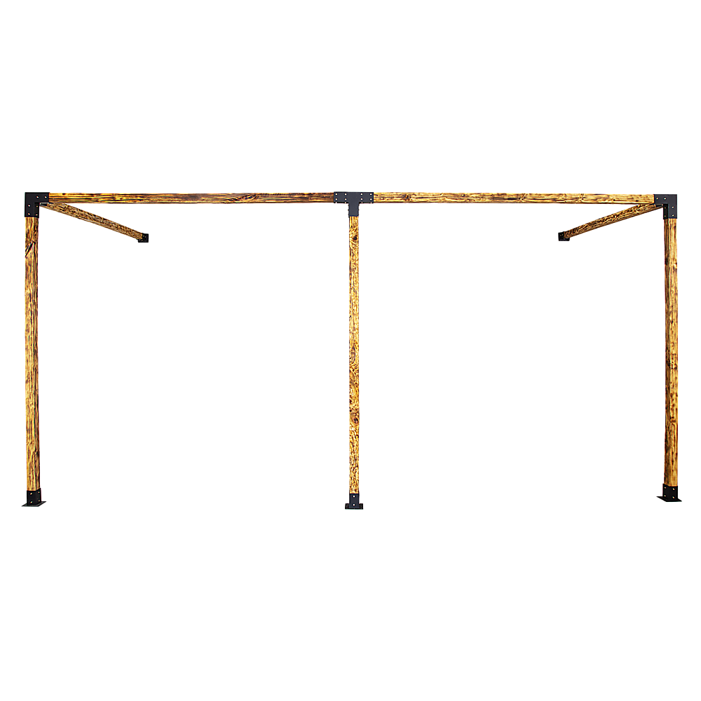 Roof Pergola Gazebo Shed Matte Black Steel Brackets DIY Kits 10