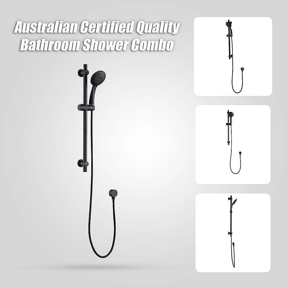 Hand Held Shower Rail Soap Dish Bathroom Set 8