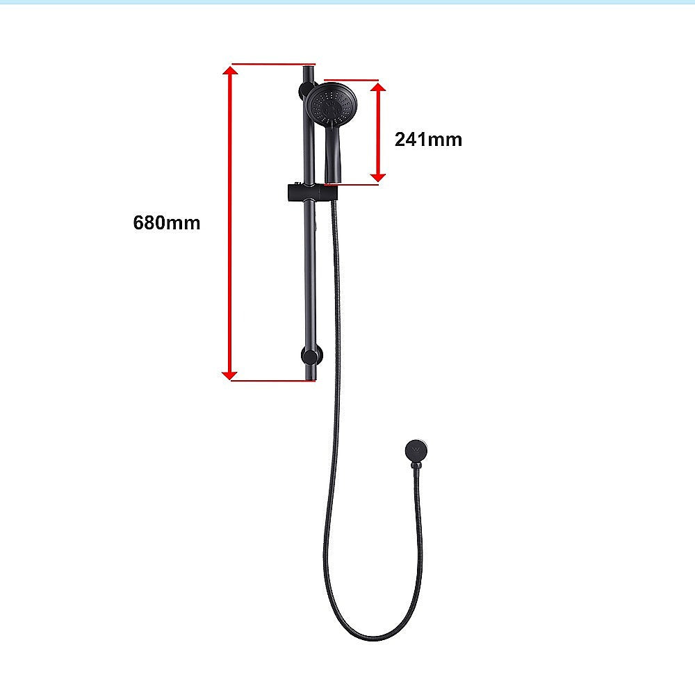 Hand Held Shower Rail Soap Dish Bathroom Set 12