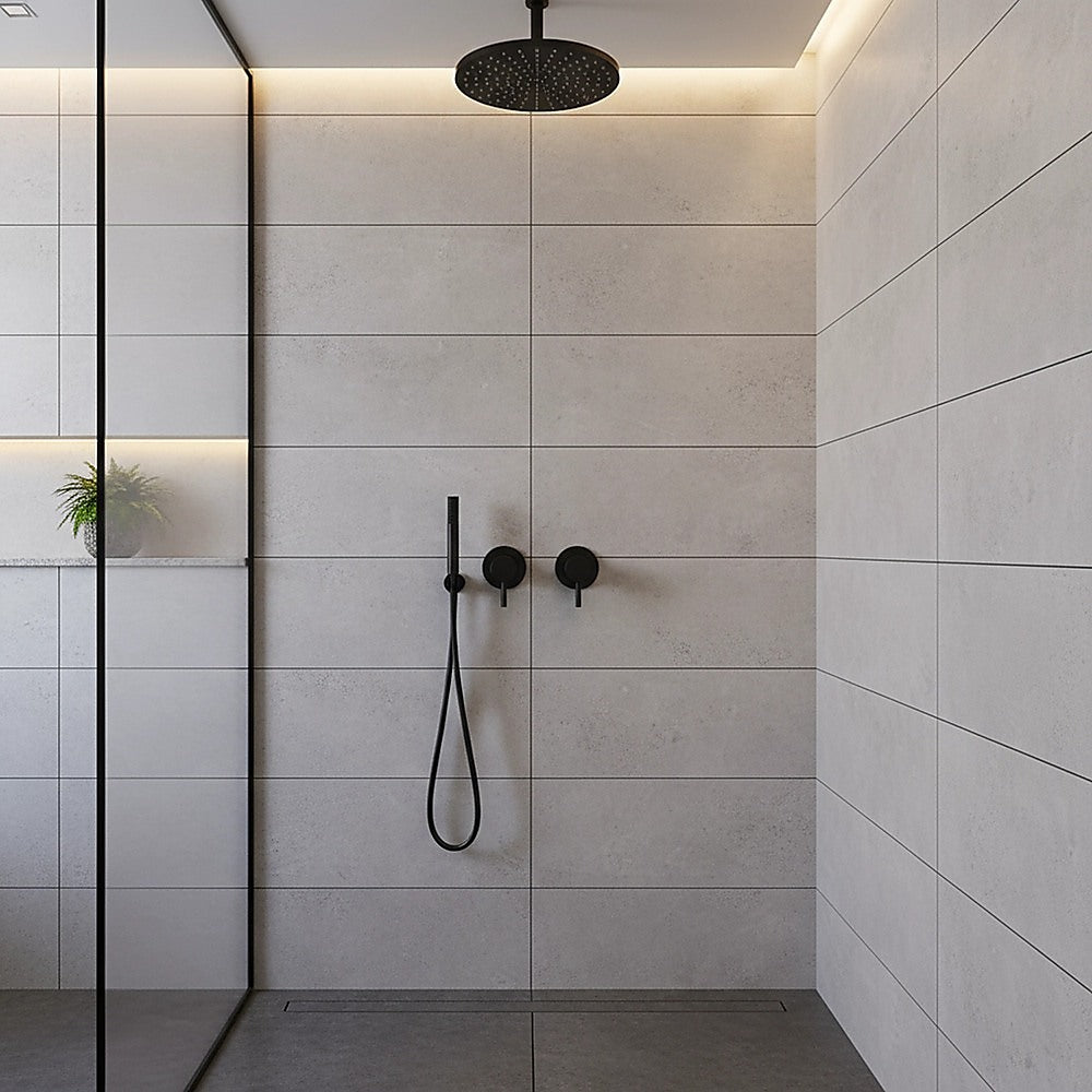 Bathroom Shower Bath Hot and Cold Mixer WATERMARK Certified in Black 8