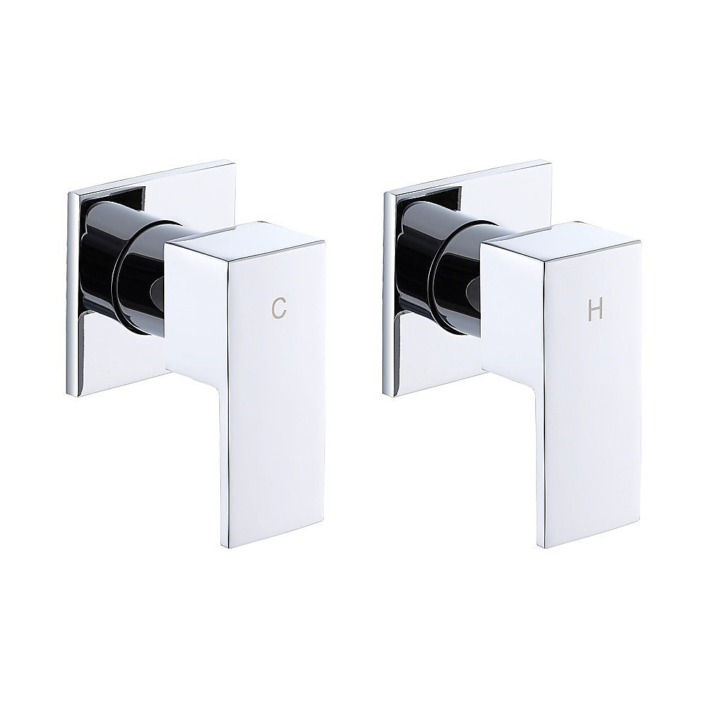Bathroom Shower Bath Hot and Cold Square Mixer WATERMARK Certified in Chrome 6