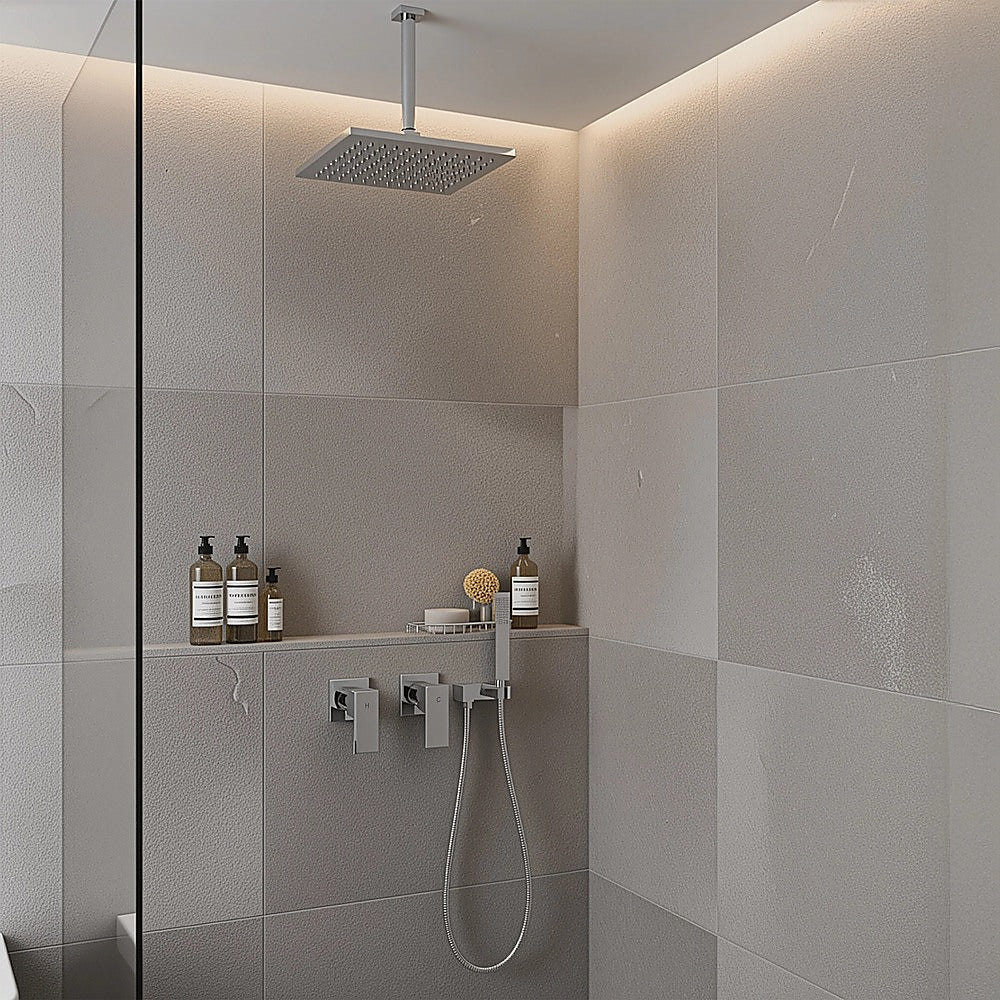 Bathroom Shower Bath Hot and Cold Square Mixer WATERMARK Certified in Chrome 7