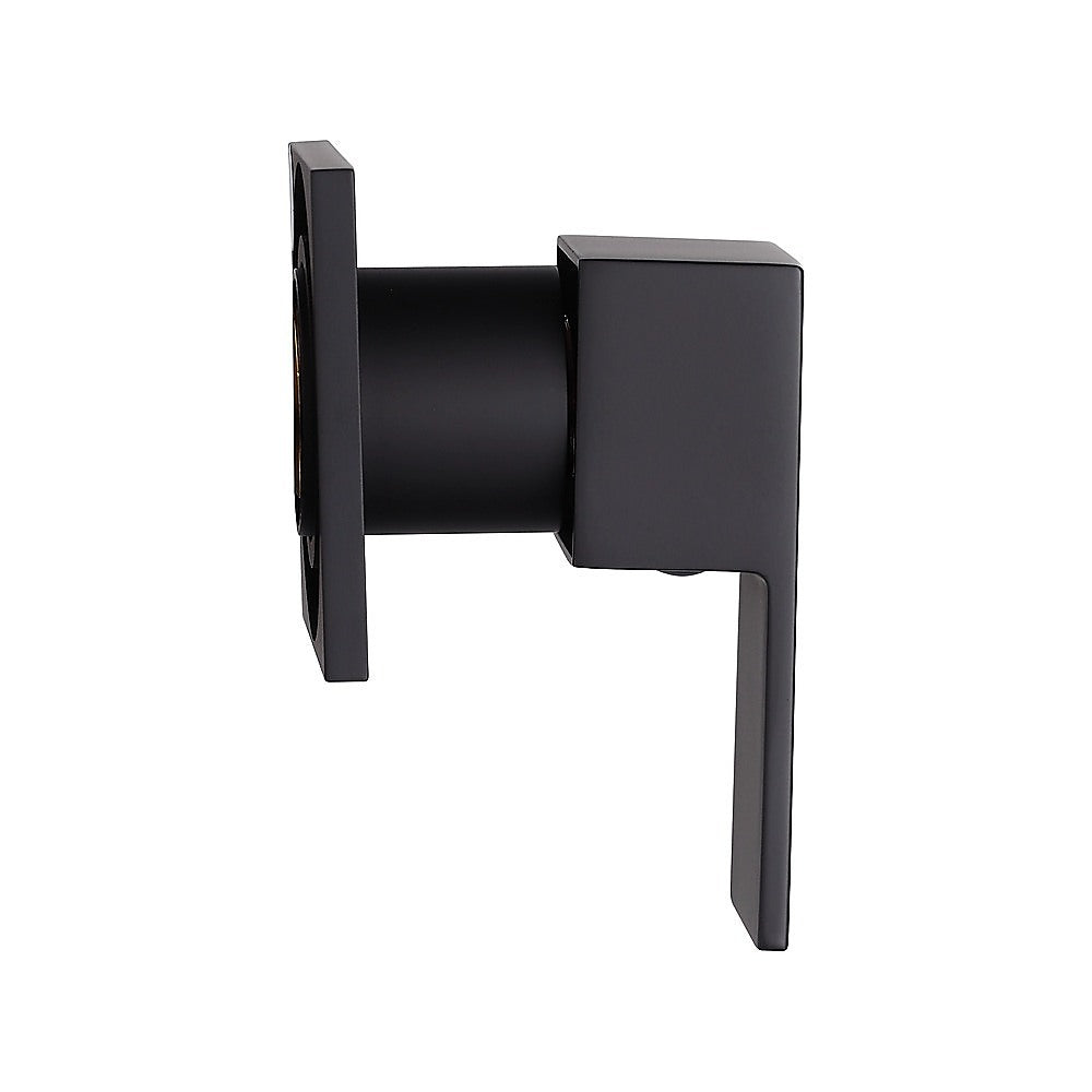 Bathroom Shower Bath Hot and Cold Square Mixer WATERMARK Certified in Black 6