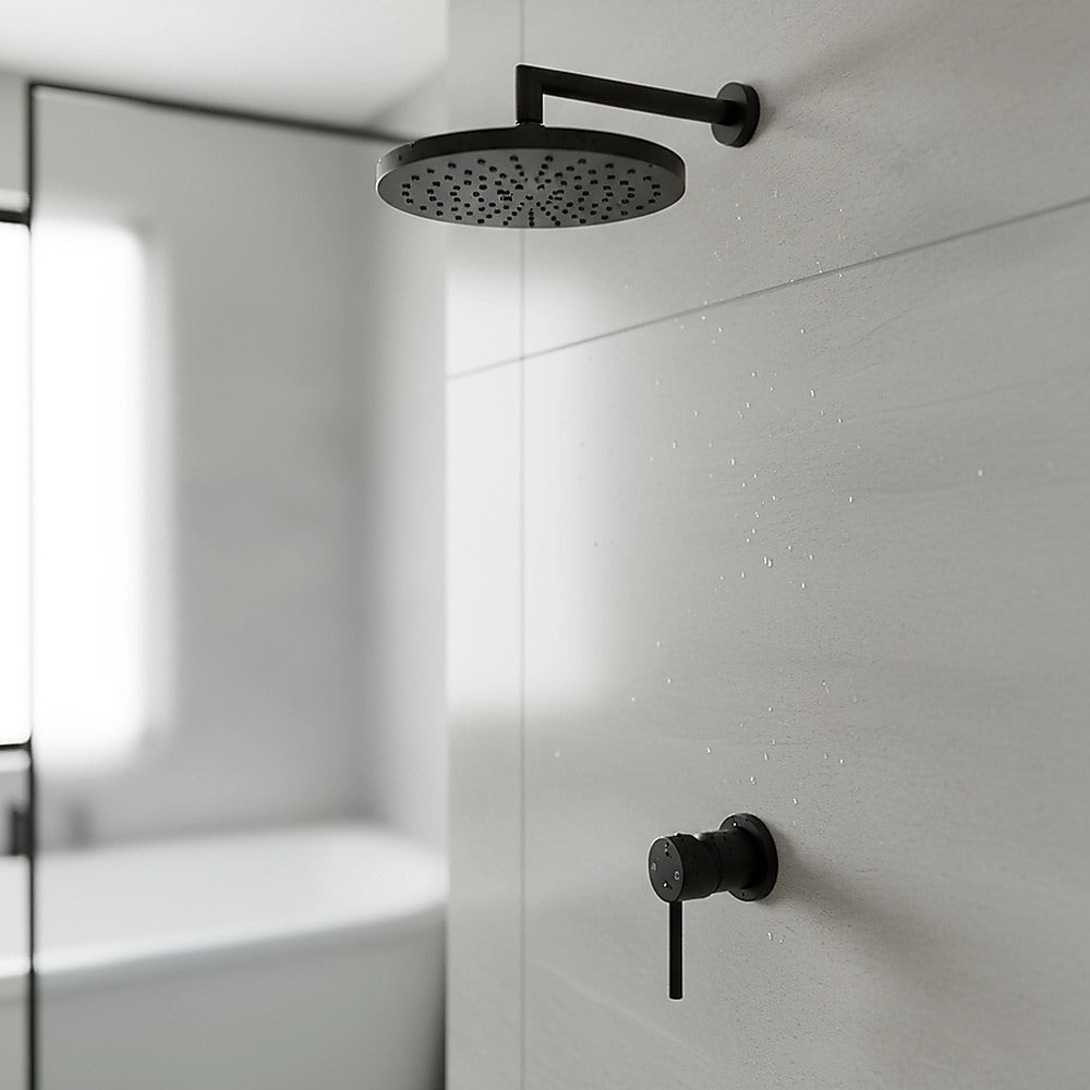 Single Round Shower Bath Mixer Tap Bathroom WATERMARK Approved 8