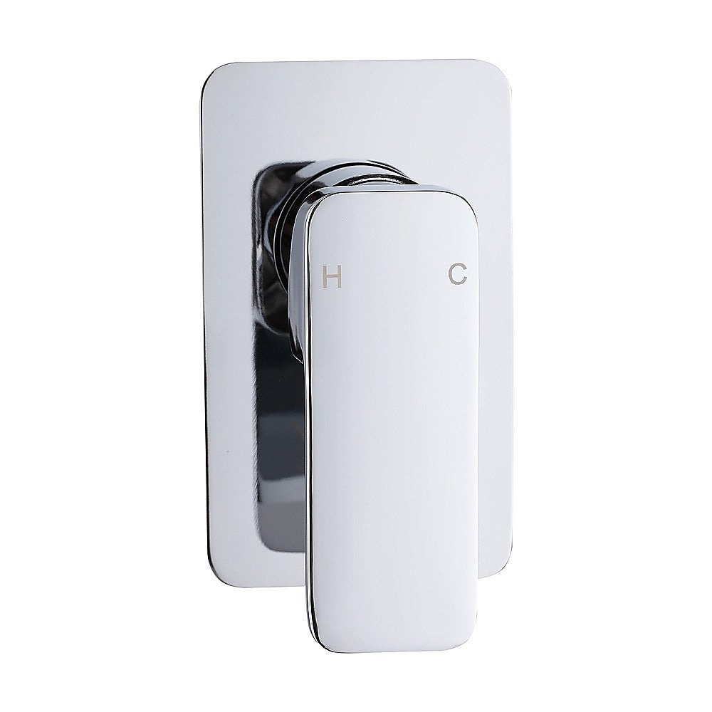 Single Square Shower Bath Mixer Tap Bathroom WATERMARK Approved in Chrome 6