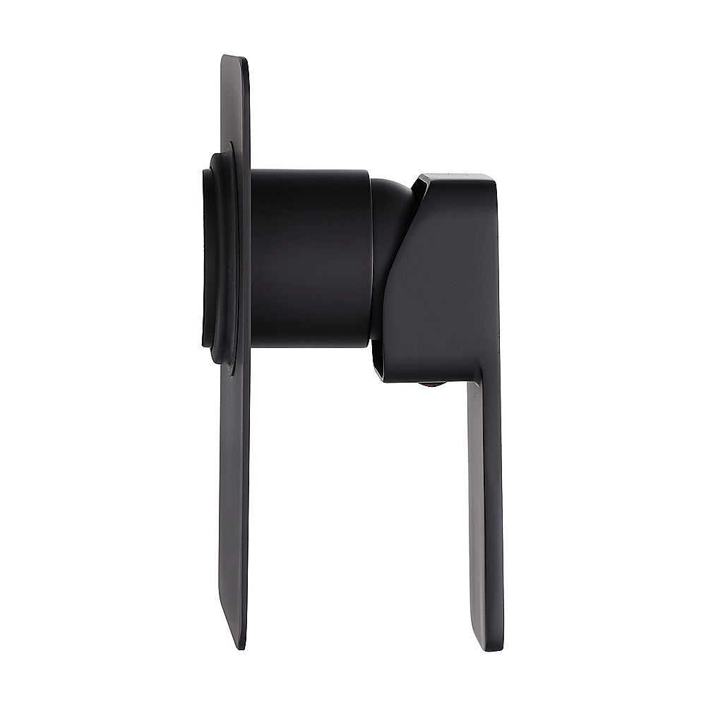 Single Square Shower Bath Mixer Tap Bathroom WATERMARK Approved in Black 8