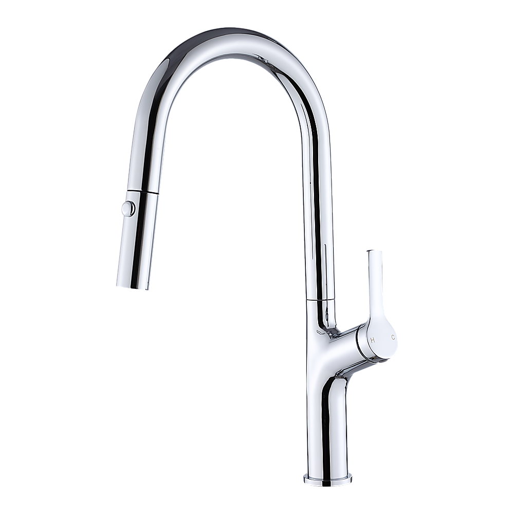 Kitchen Laundry Bathroom Basin Sink Pull Out Mixer Tap Faucet in Chrome 4