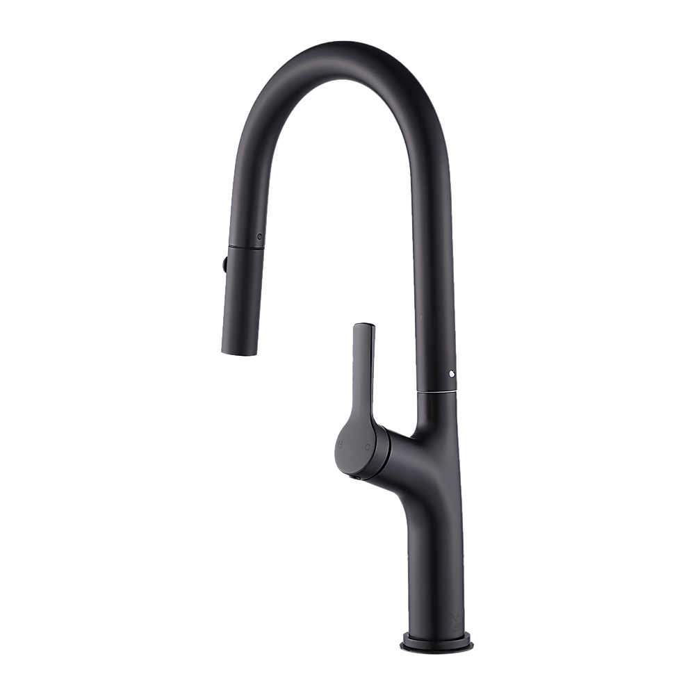 Kitchen Laundry Bathroom Basin Sink Pull Out Mixer Tap Faucet in Black 5