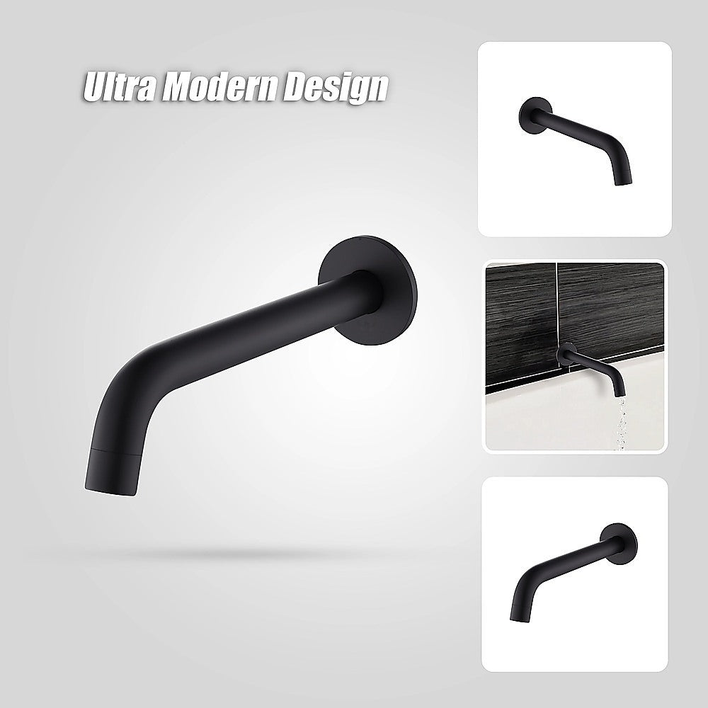 220mm Bath Spout in Matte Black Finish 8