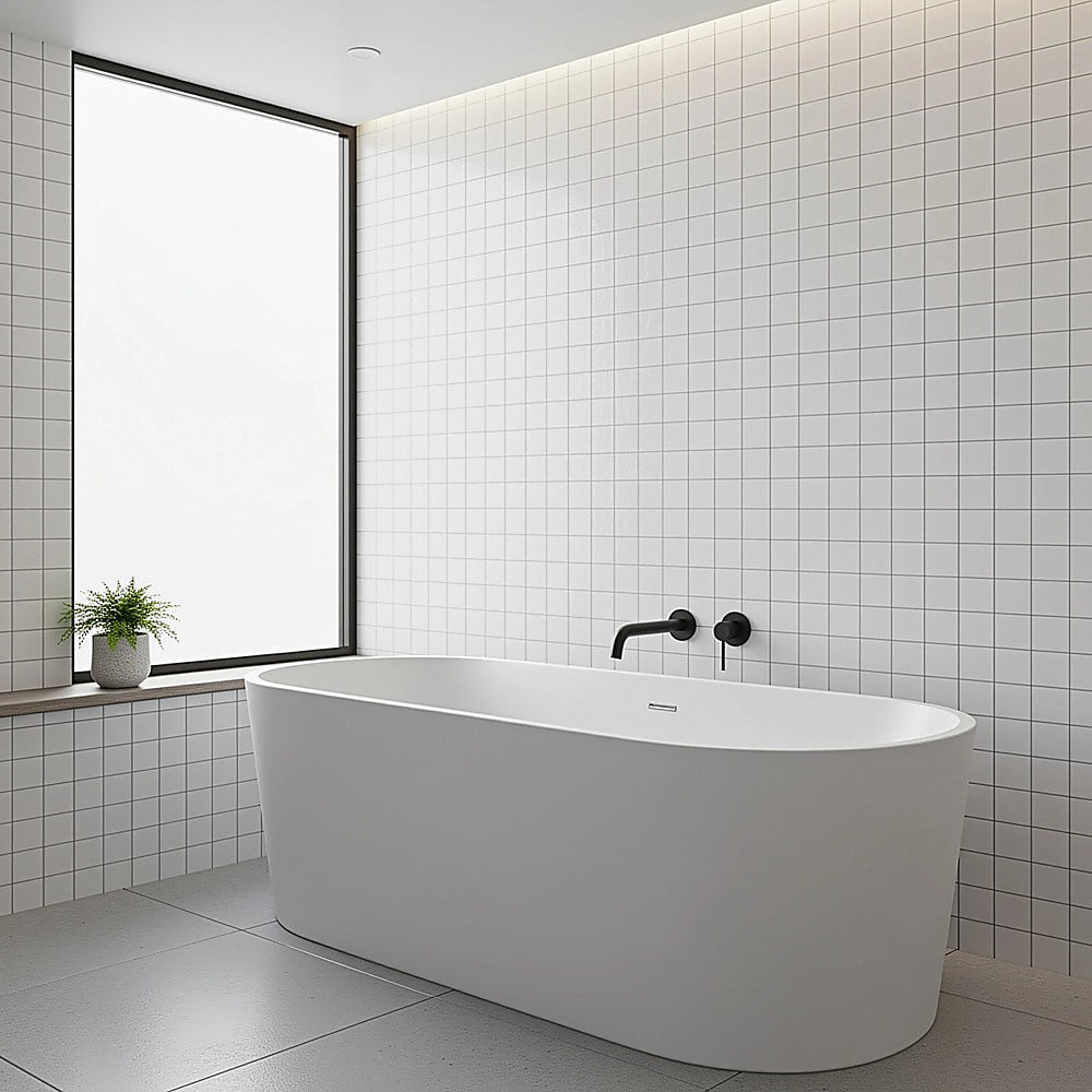 220mm Bath Spout in Matte Black Finish 7