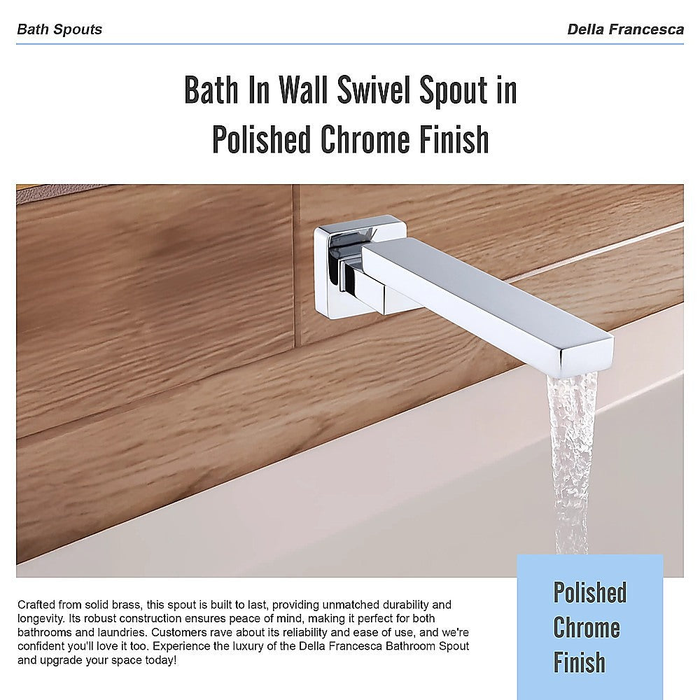 Bath In Wall Swivel Spout in Polished Chrome Finish 9