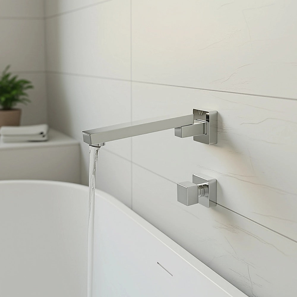 Bath In Wall Swivel Spout in Polished Chrome Finish 5