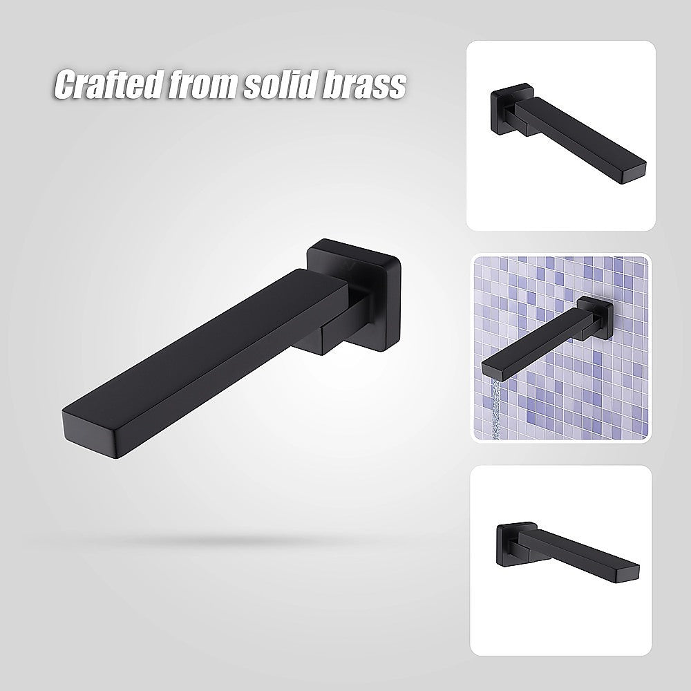 Bath In Wall Swivel Spout in Matte Black 9