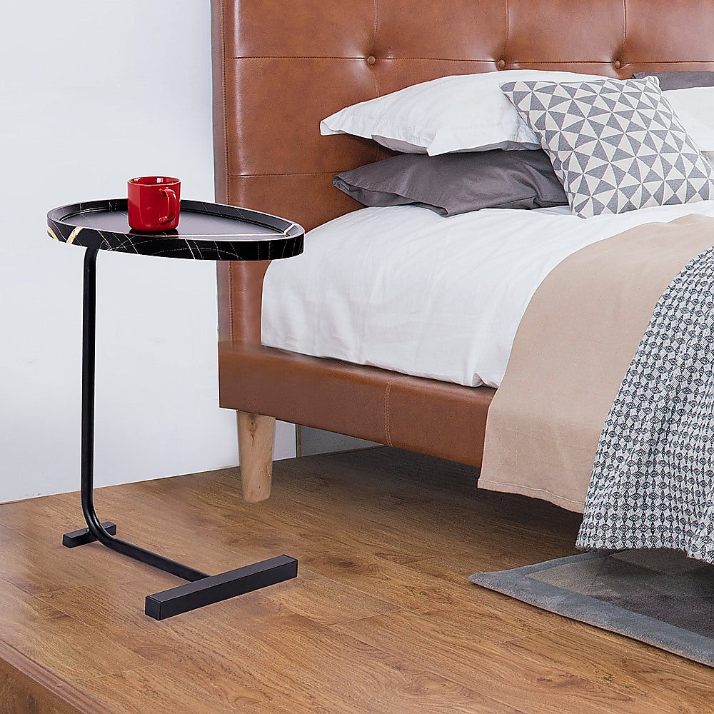 Side Table for Living Room End Coffee Table - Egg-Shaped Top 5