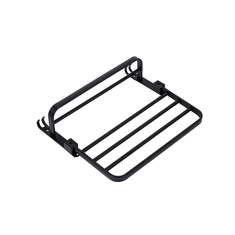 Towel Rack Folding Holder with Hook Accessories Wall Hanger Aluminium Bar Shelf 6
