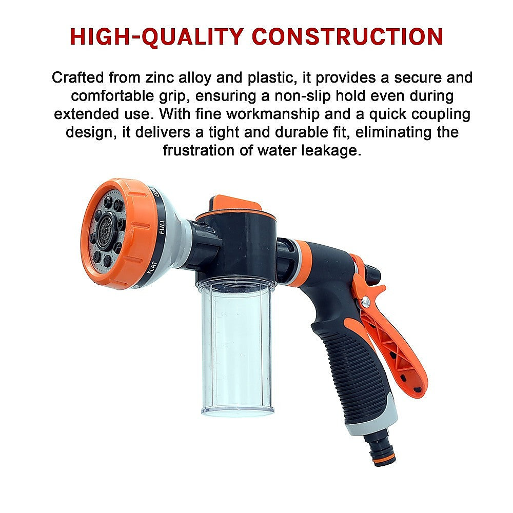 Garden Hose Nozzle Pet Shower Car Wash Leak-Proof Hose Hand Sprayer Switch 14