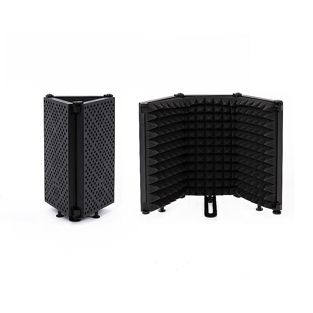 3 Panels Microphone Isolation Shield Mic Sound Absorbing Foam Reflector 5