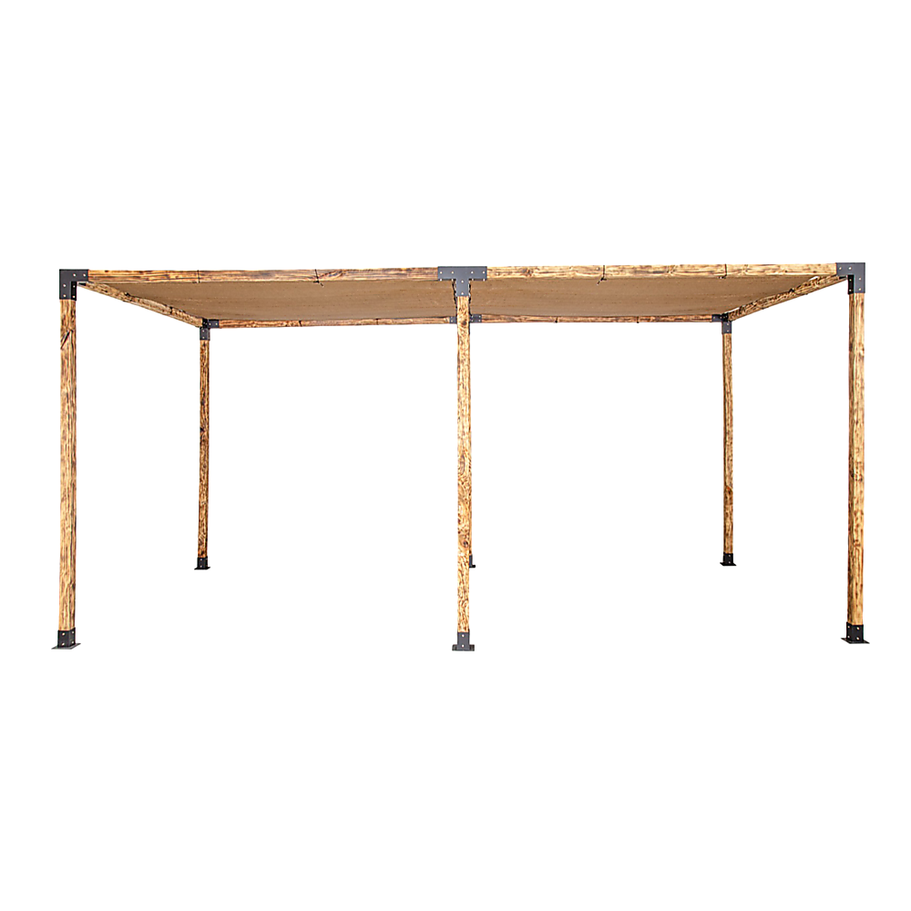 Roof Pergola Gazebo Shed Matte Black Steel Brackets and Coffee Screen DIY Kits 9