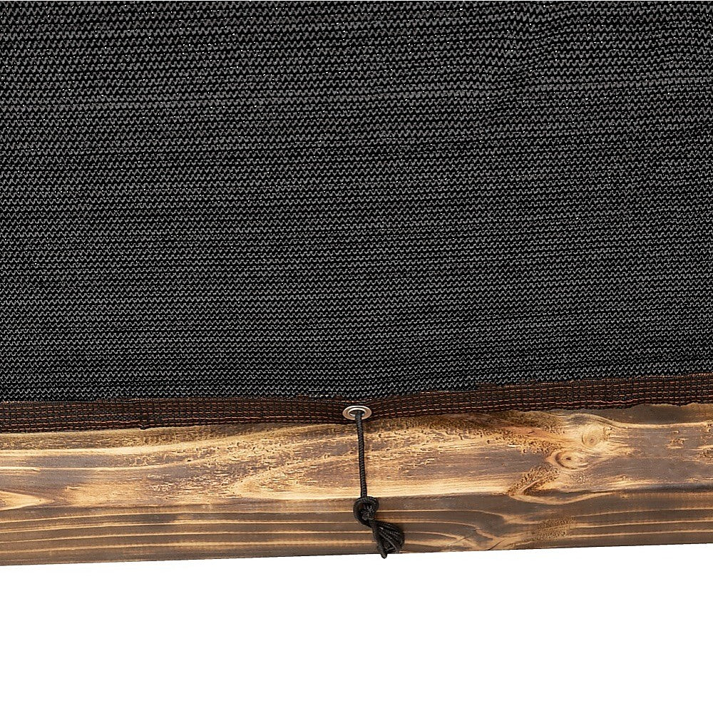 Roof Pergola Gazebo Shed Matte Black Steel Brackets and Black Screen DIY Kits 5