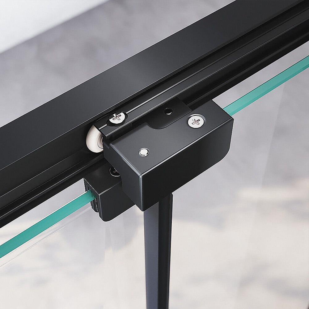 40mm Adjustable Contemporary Corner Sliding Chrome Shower Screen 86x80cm 4