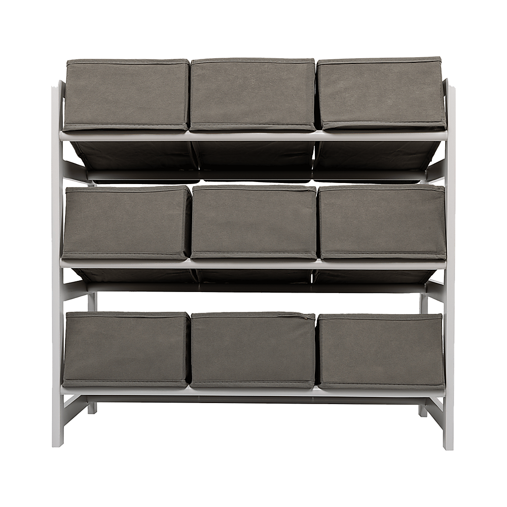 Kids Toy Box Storage Unit Drawers Childrens Bedroom Shelf Baby Nursery Furniture Grey 8