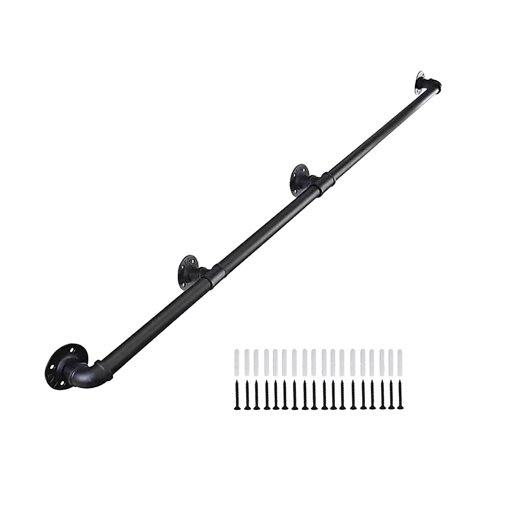 3m Handrail Stair Rail Grab Balustrade Staircase Banister + Installation Kit 4