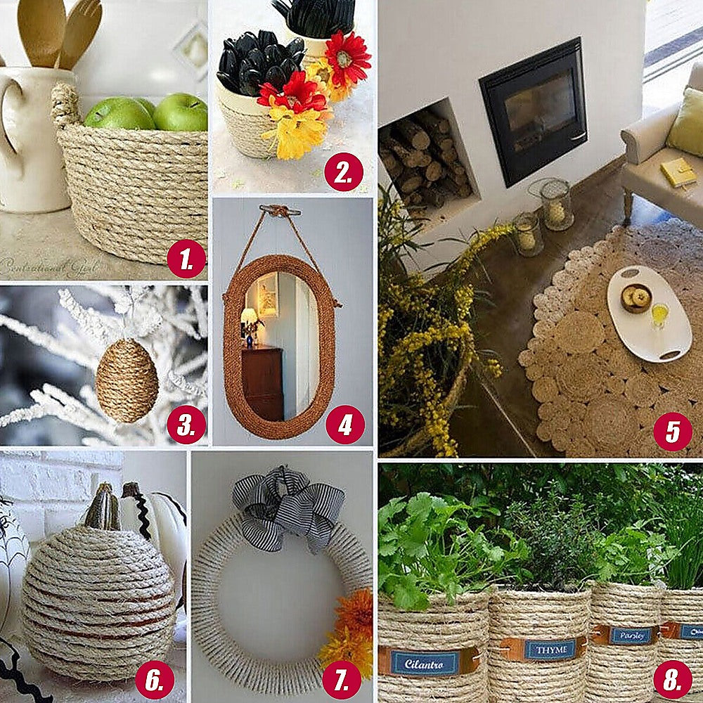 Sisal Rope Natural Jute Hemp Manila Twine Cord 5mm*100m 4