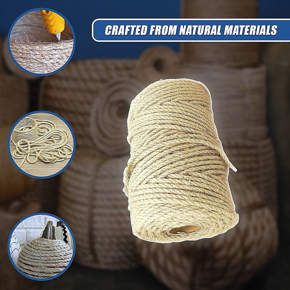 Sisal Rope Natural Jute Hemp Manila Twine Cord 5mm*100m 7