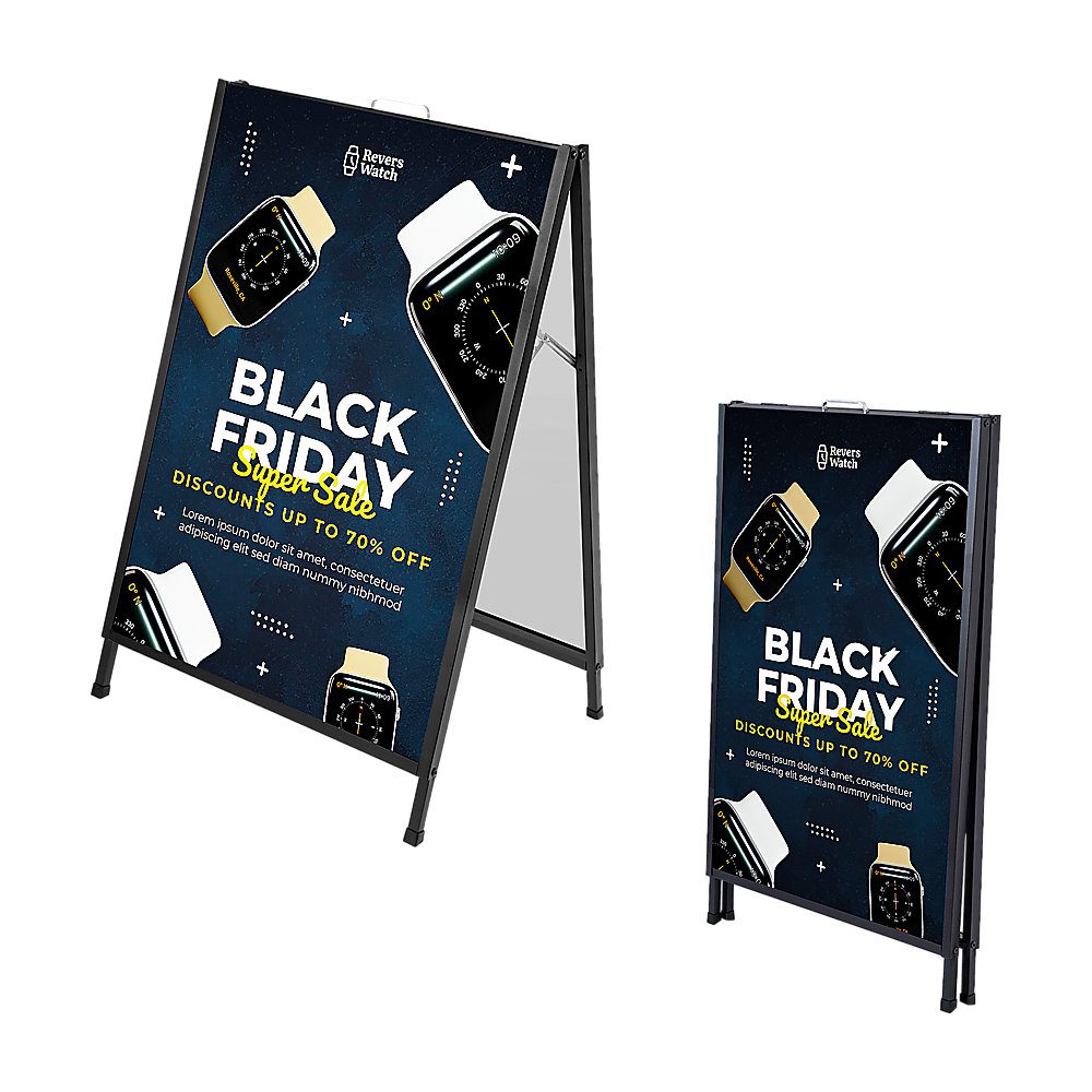 A Frame Sign 60x90cm Sidewalk Plastic Poster Board Outdoor Display 9