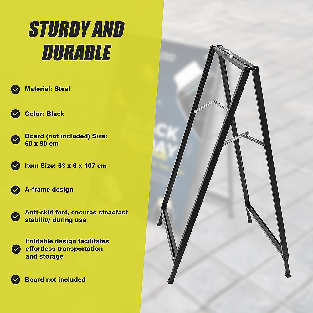 A Frame Sign 60x90cm Sidewalk Plastic Poster Board Outdoor Display 12
