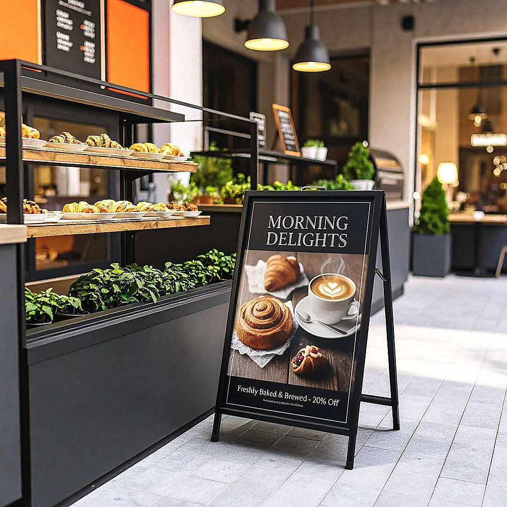 A Frame Sign 60x90cm Sidewalk Plastic Poster Board Outdoor Display 8