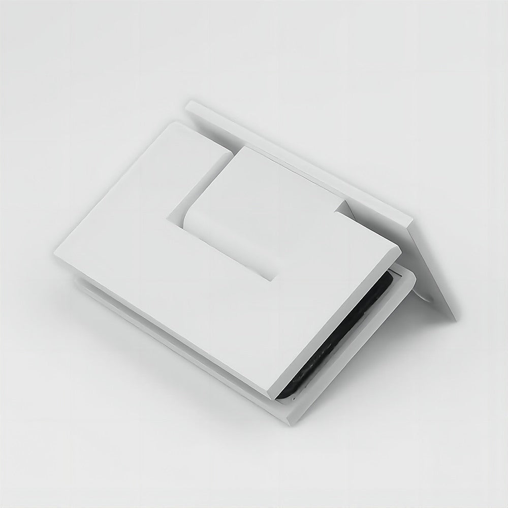 70cm Frameless Swing Bath Screen with White Hardware 7