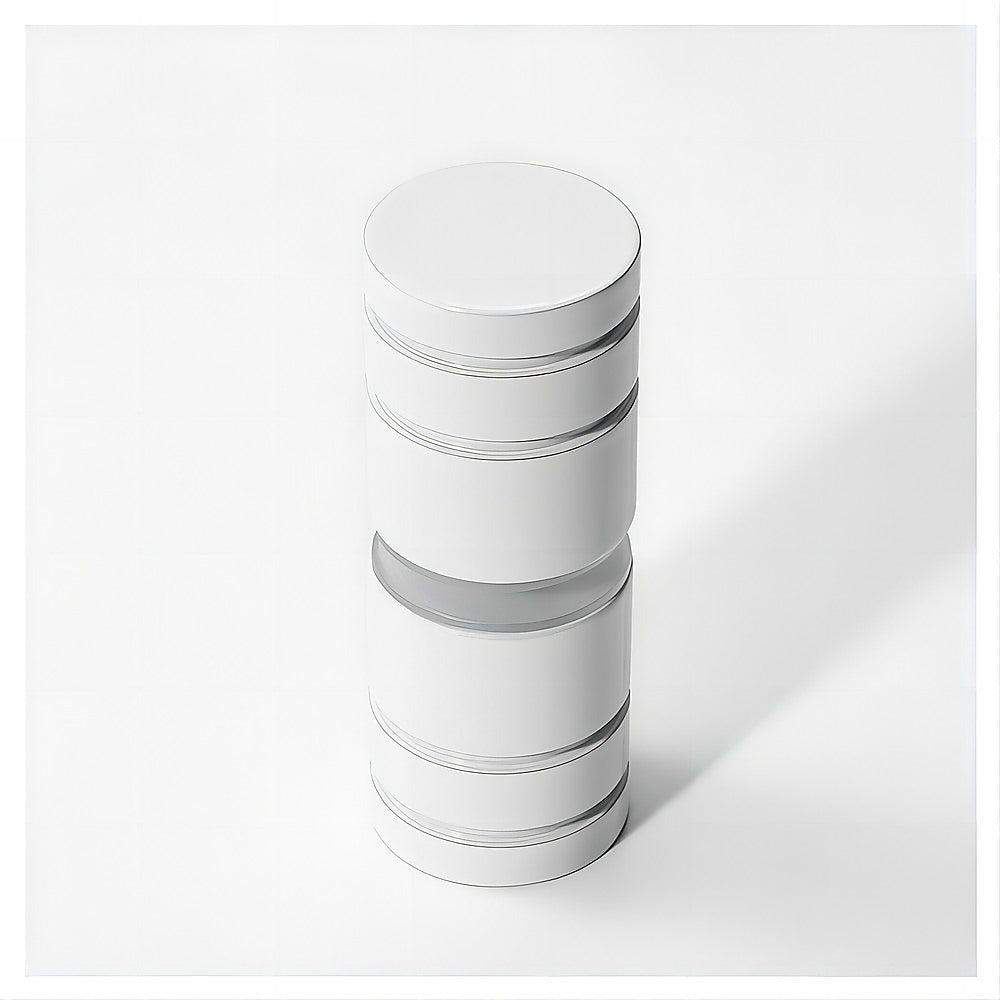 110cm Wall to Wall Frameless Shower Screen with White Brackets and SS Hinges, Round Knob Handle 15