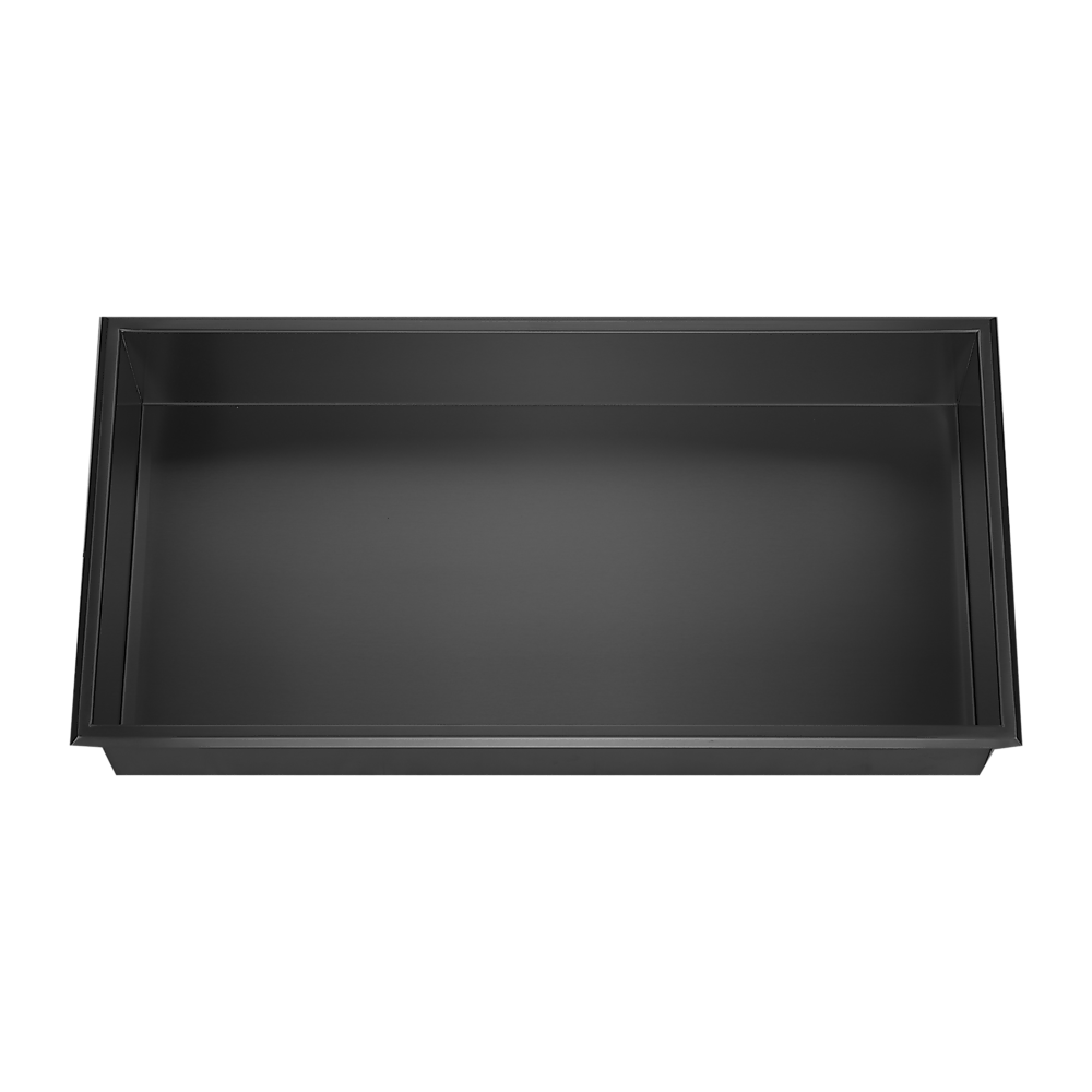 641 x 336 x 101mm Shower Niche Single Shelf Organizer No Tile Needed in Black 6