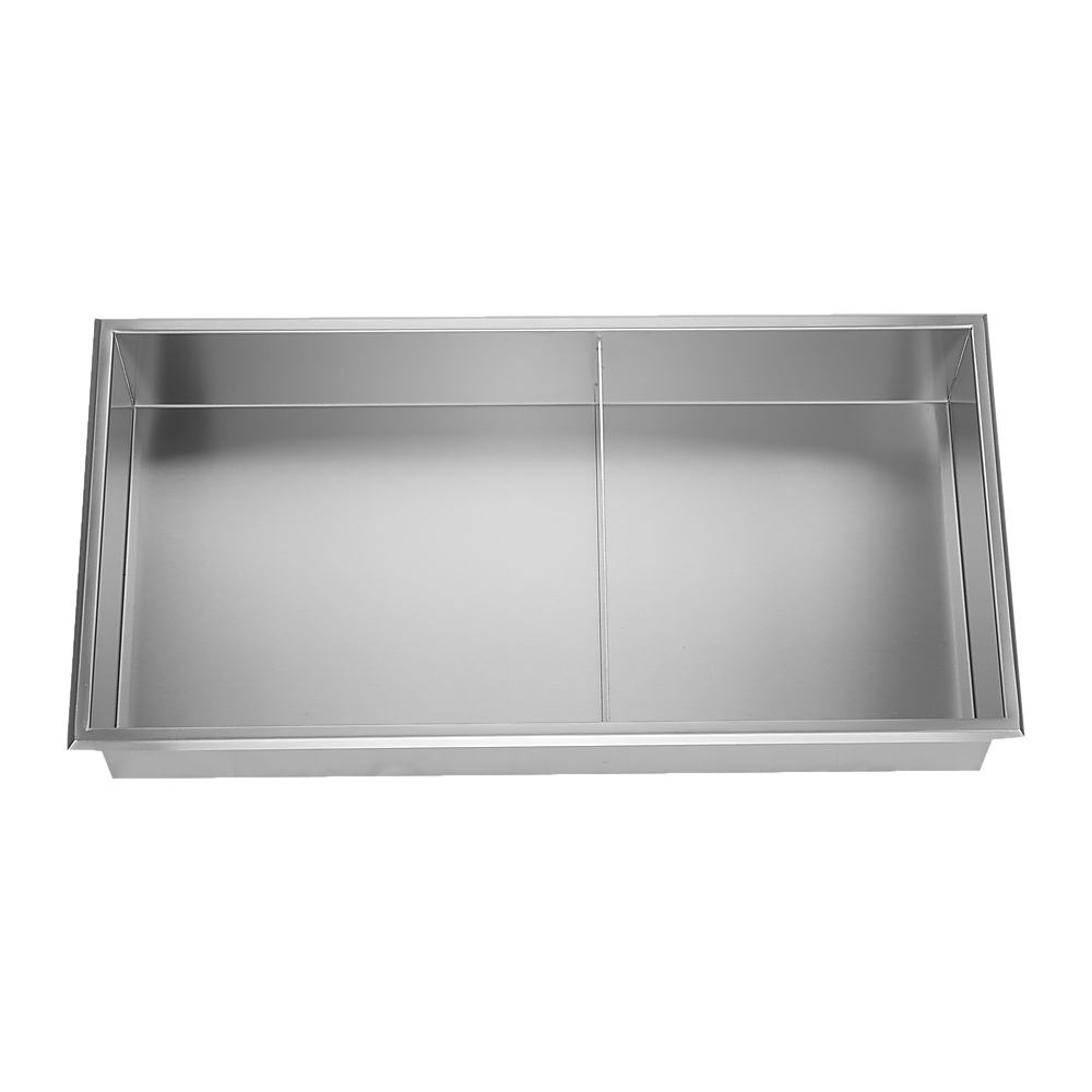 641 x 336 x 101mm Shower Niche Double Shelf Organizer No Tile Needed in Stainless Steel Finish 6