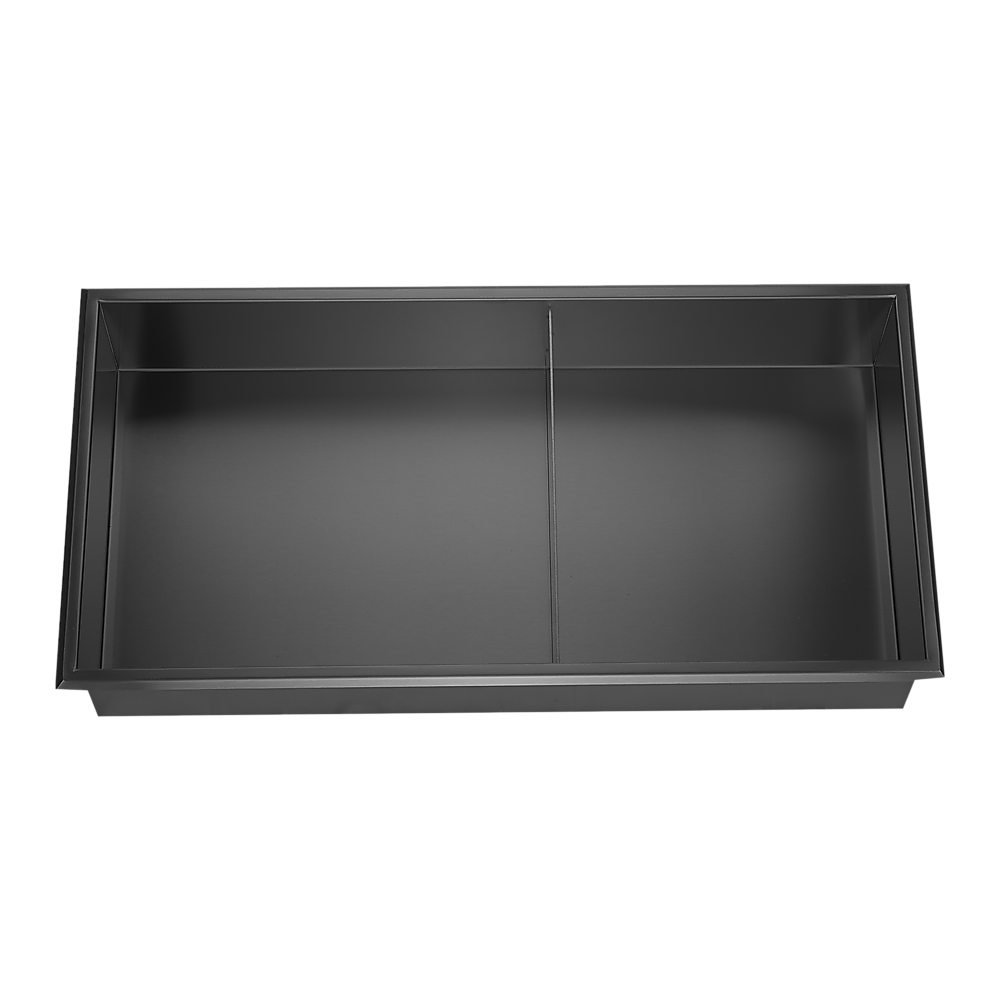 641 x 336 x 101mm Shower Niche Double Shelf Organizer No Tile Needed in Black 6