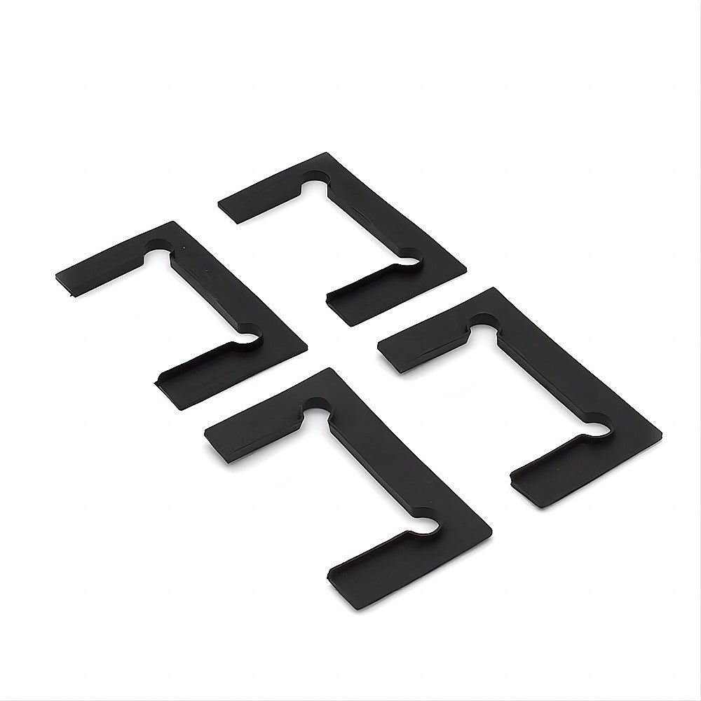 90cm Frameless Diamond Shower Screen with Black Brackets and SS Hinges, Square Knob Handle 6