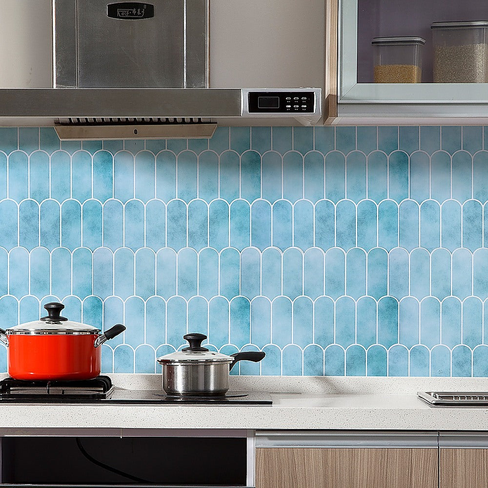 5pcs 3D Wall Stickers Self-adhesive Wallpaper Resistant High Temperature 4