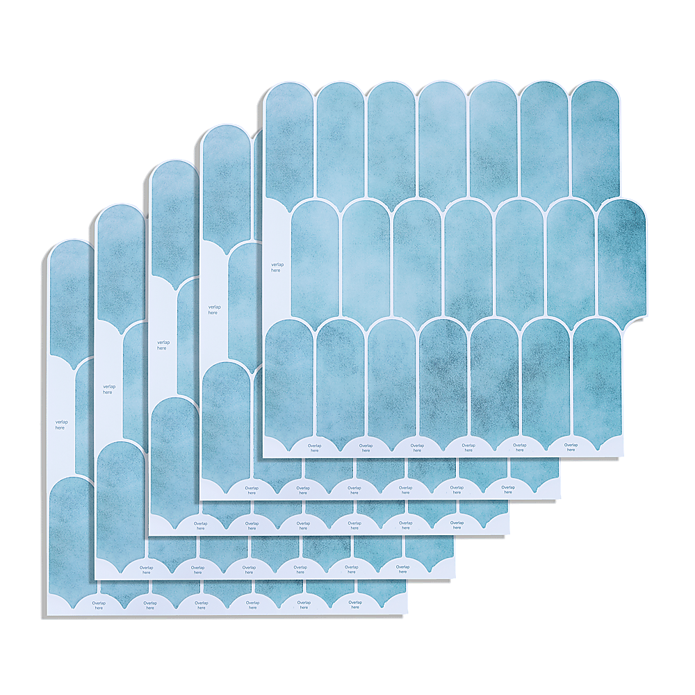 5pcs 3D Wall Stickers Self-adhesive Wallpaper Resistant High Temperature 5