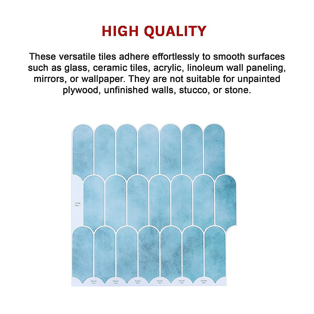 5pcs 3D Wall Stickers Self-adhesive Wallpaper Resistant High Temperature 9