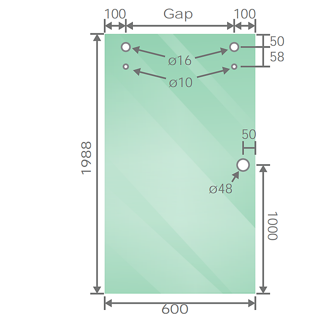 120x80cm Frameless Glass Sliding Corner Shower with Black Rail and Hardware 4