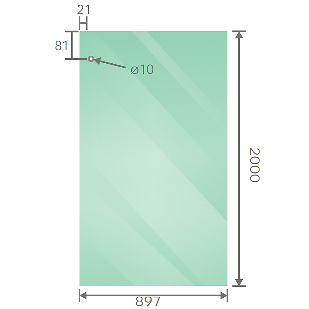 140x100cm Frameless Glass Sliding Corner Shower with Black Rail and Hardware 7